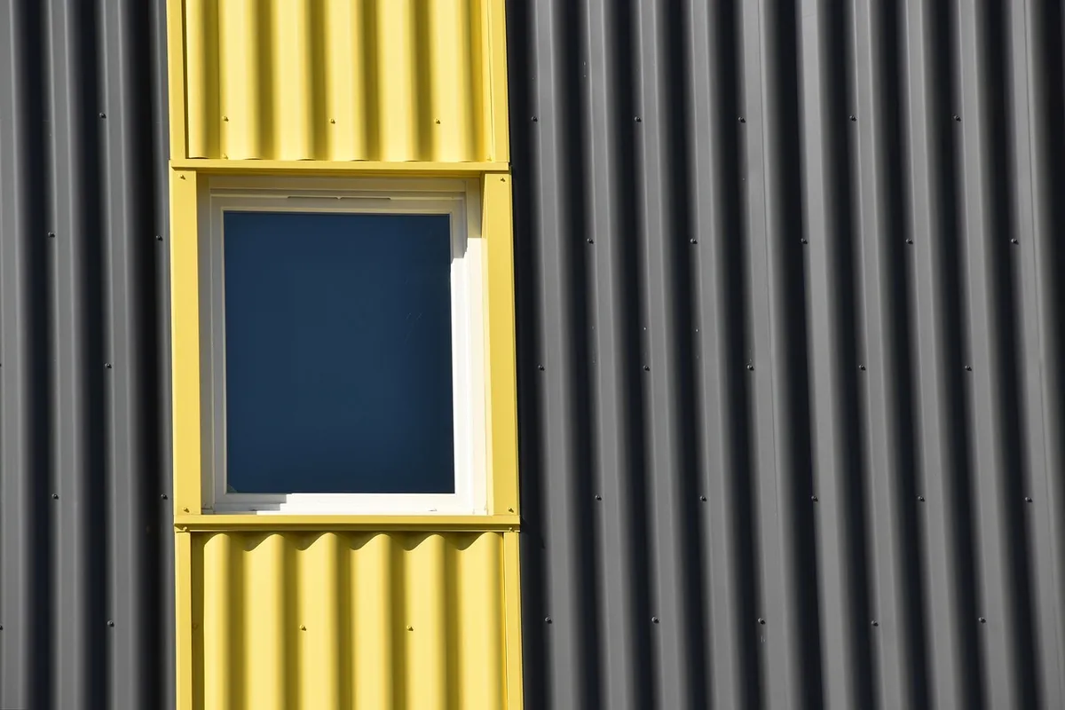 window, building, yellow, architecture, steel, modern, facade, real estate, structure